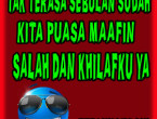 sebulan sudah puasa