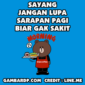 dp bbm sarapan biar gak sakit