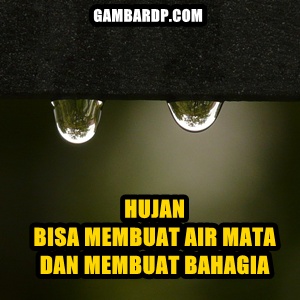 gambar kata cinta hujan